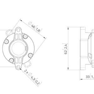LAVOCE DN07.10LM 0,7" Kompressionstreiber, Neodym