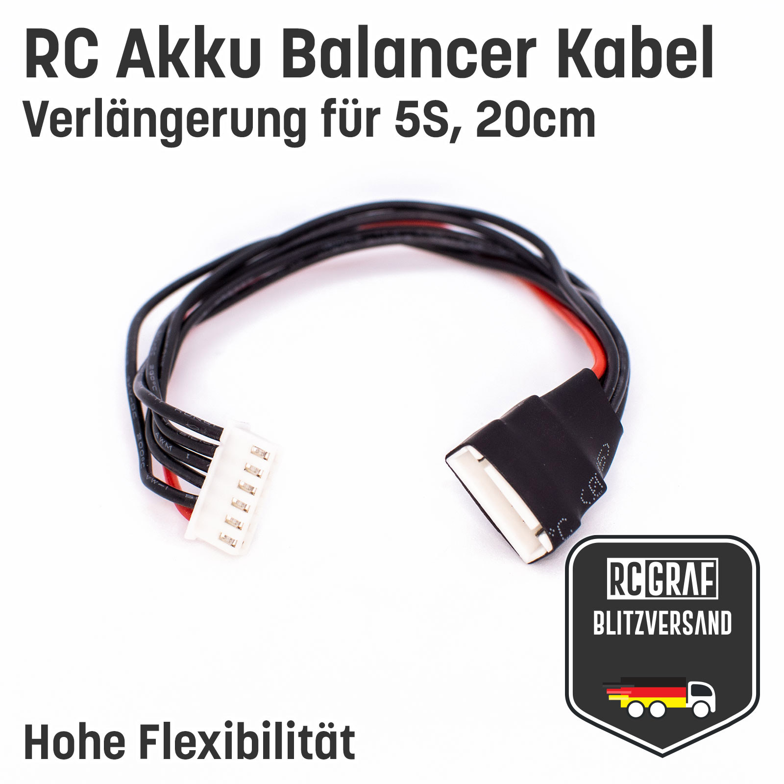 Balancer Kabel Verlaengerung fuer 2S 3S 4S 5S 6S Akku - 5S