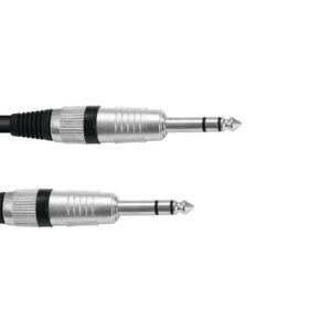 OMNITRONIC Klinkenkabel 6,3 stereo 3m sw ROAD