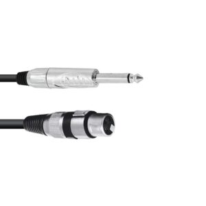 OMNITRONIC Adapterkabel XLR(F)/Klinke mono 5m sw