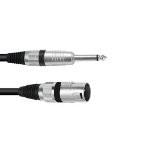 OMNITRONIC Adapterkabel XLR(M)/Klinke mono 2m sw