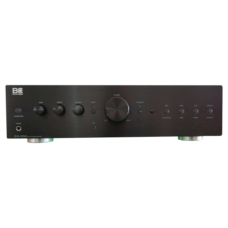 BC Acoustique EX-234 Bluetooth Stereo Verstärker | 2x Cinch + 1 x XLR | Phono | MP3