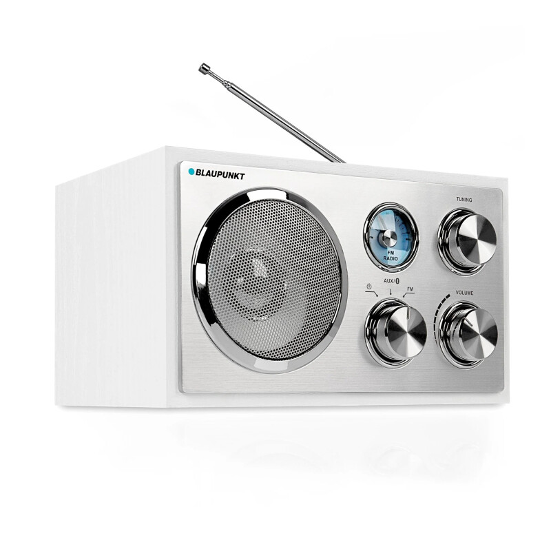 Retro-Radio, Weiß, UKW,Bluetooth, AUX-IN, Blaupunkt RXN 180 WH, NEUWARE