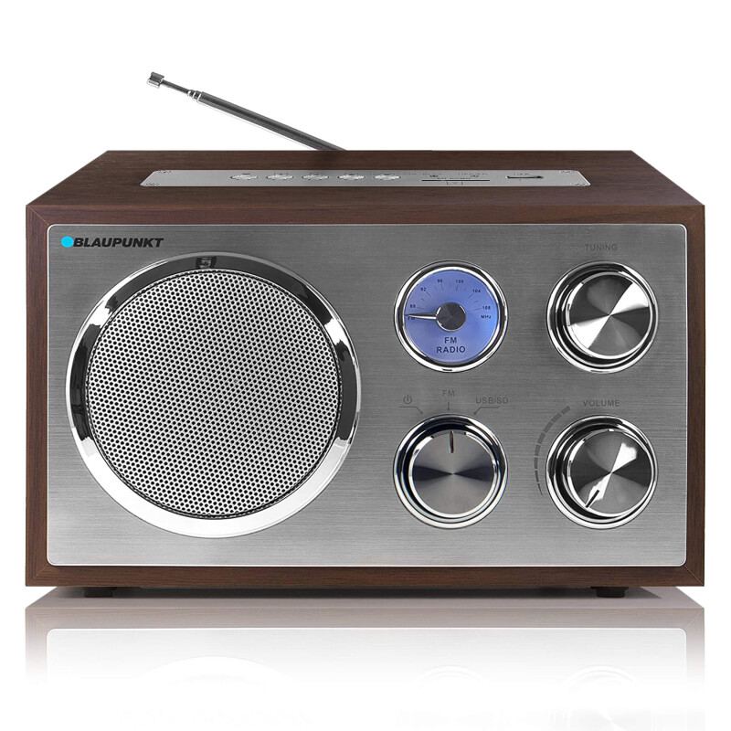 Retro Radio walnuss| UKW/MW | USB, SD & AUX | Holzgehäuse, Blaupunkt RXN 19 , NEU