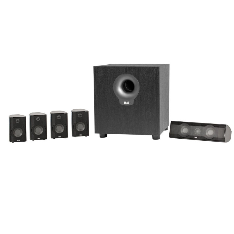 kleines 5.1 Surround Heimkino Lautsprecher System, Elac Cinema 10.2, schwarz, NEU