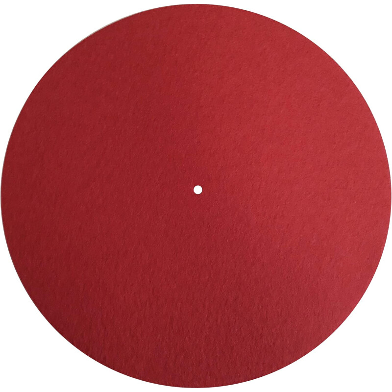 Plattentellerauflage Filzmatte Rega (rot) Durchmesser 29,6 mm