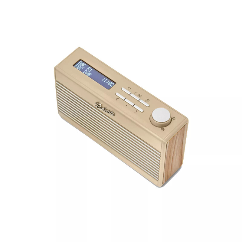 DAB+ Retro Digitalradio, LCD Display, Pastel Cream, Roberts Rambler Mini, NEU