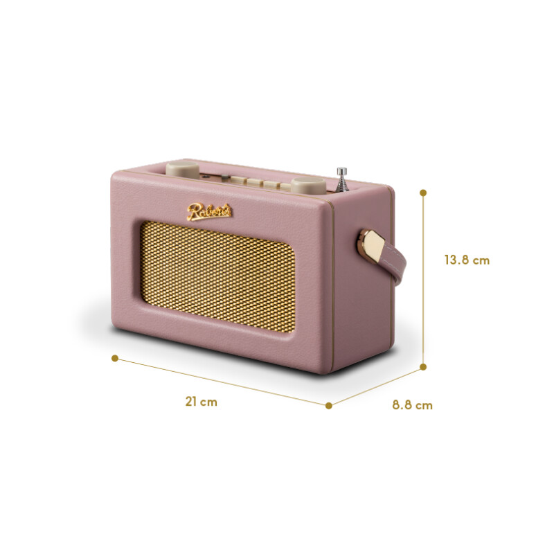 Digitales DAB+ Retro Radio, AUX-In, FM, Pink, Radio Roberts Revival Uno BT, NEU