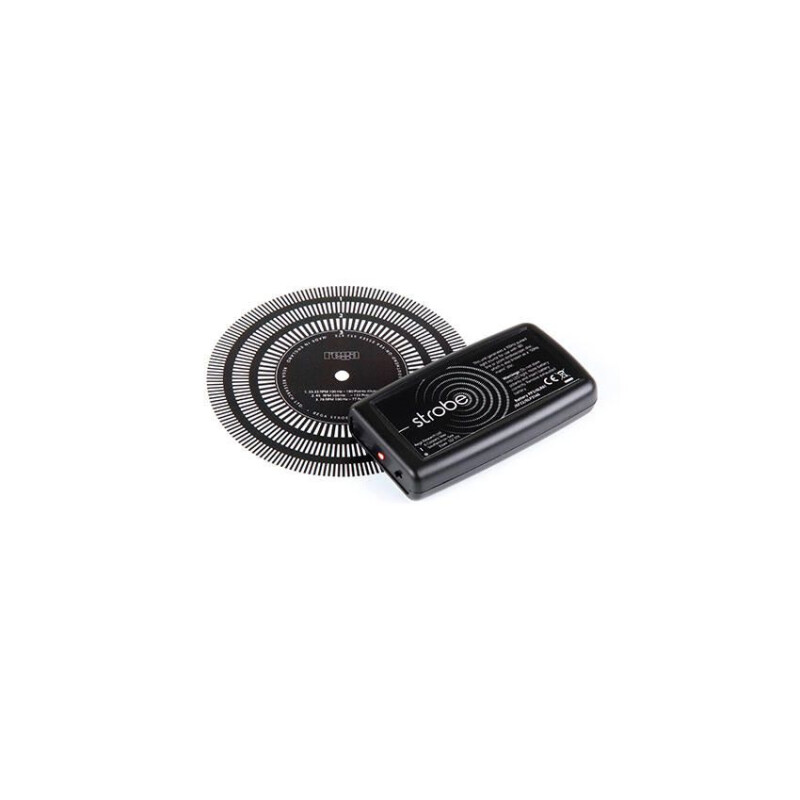Rega Stroboskop Kit für Plattenspieler – 100 Hz LED + Scheibe (schwarz)